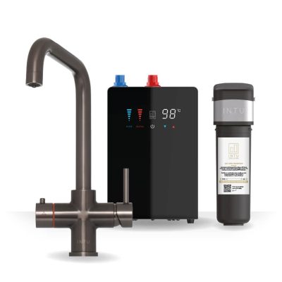 4OUR Gunmetal & Nexus 4-1 Square Instant Boiling Water Tap